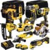 Dewalt 18V Li-Ion 9 Piece Cordless Power Tool Kit