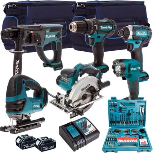 Generic Makita 18V 6 Piece Combo Kit with 2 x 5.0Ah Batteries