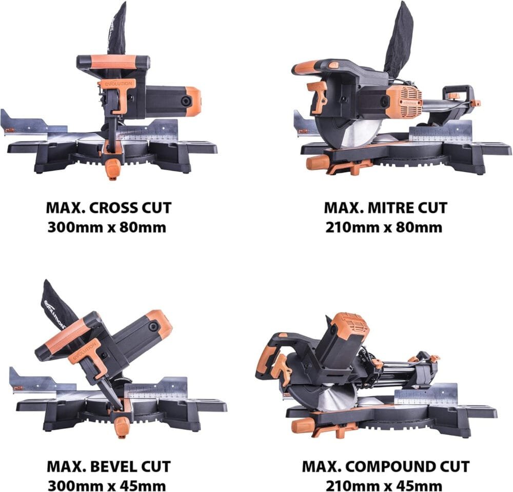 Evolution Power Tools R255SMS+ Compound Mitre Saw