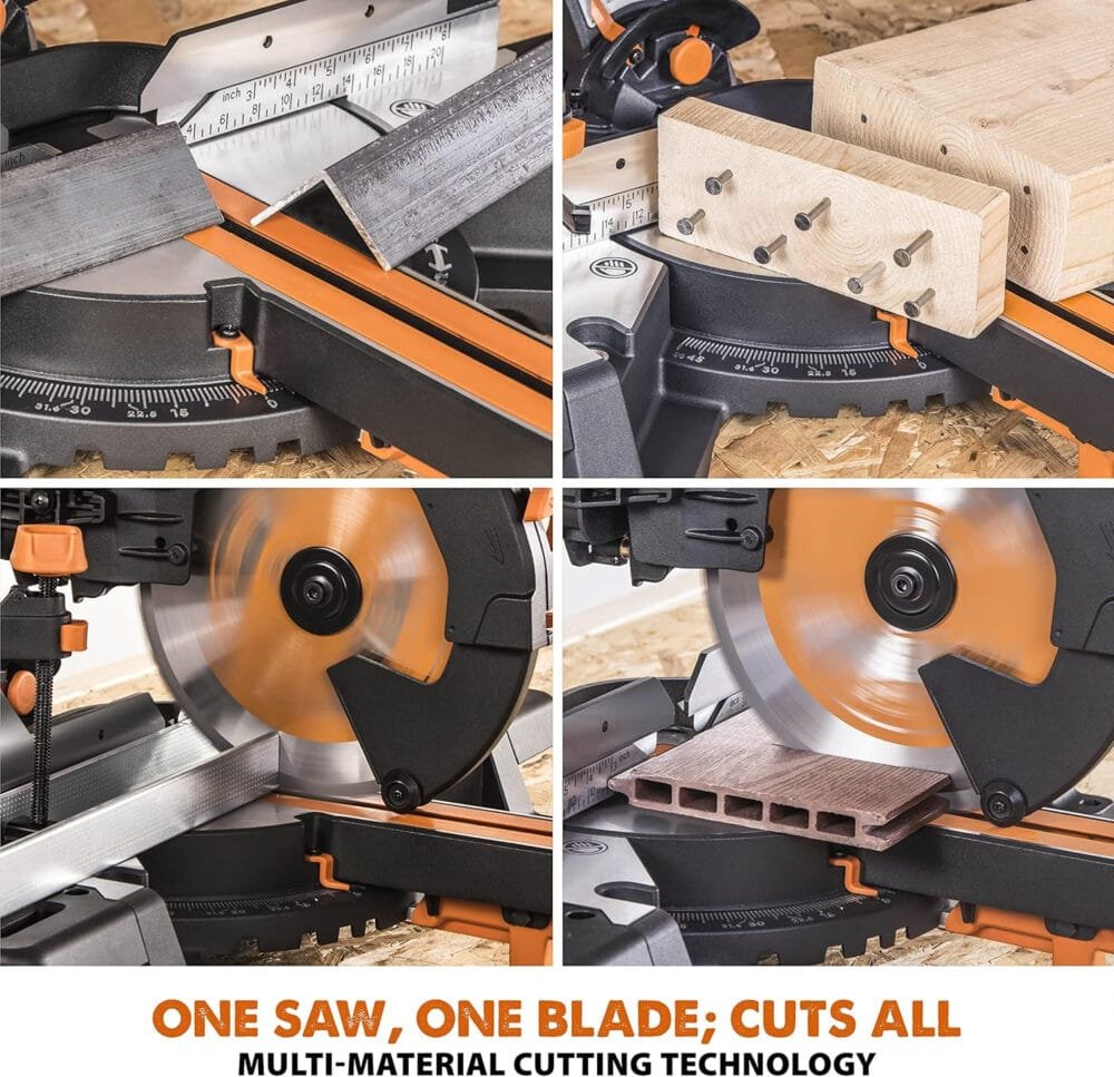 Evolution Power Tools R255SMS-DB+ Double Bevel Sliding Mitre Saw