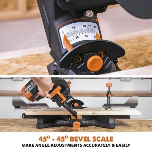Evolution Power Tools R255SMS-DB+ Double Bevel Sliding Mitre Saw