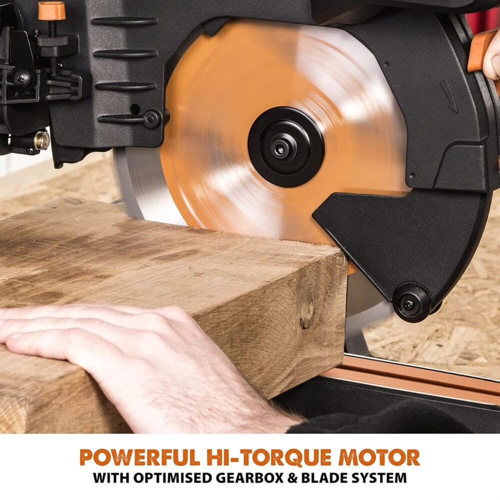 Evolution Power Tools R255SMS-DB+ Double Bevel Sliding Mitre Saw