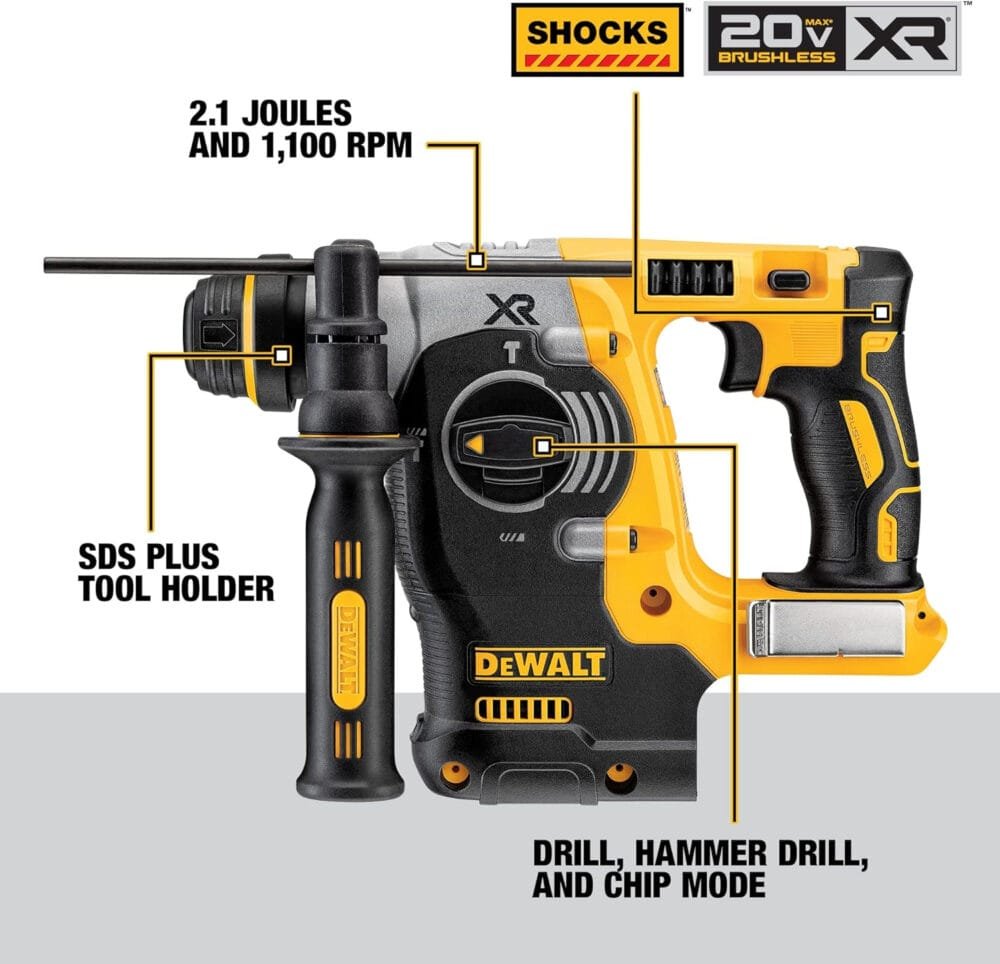 DEWALT 20V MAX SDS Rotary Hammer Drill, Cordless