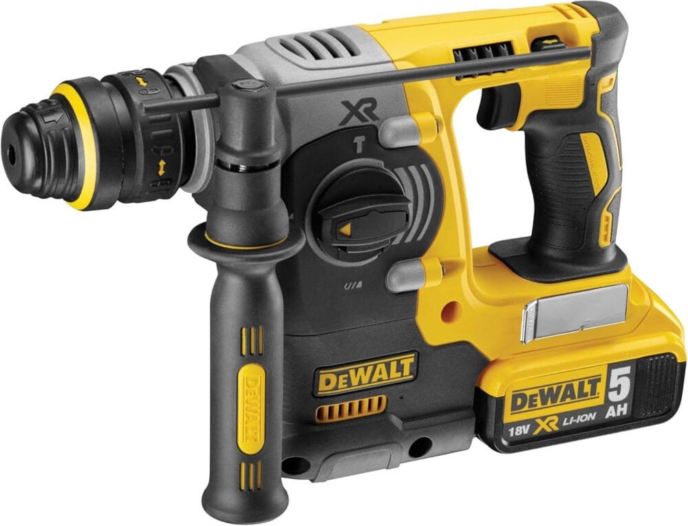 DEWALT 20V MAX* SDS Rotary Hammer Drill Kit, 5-Ah Batteries
