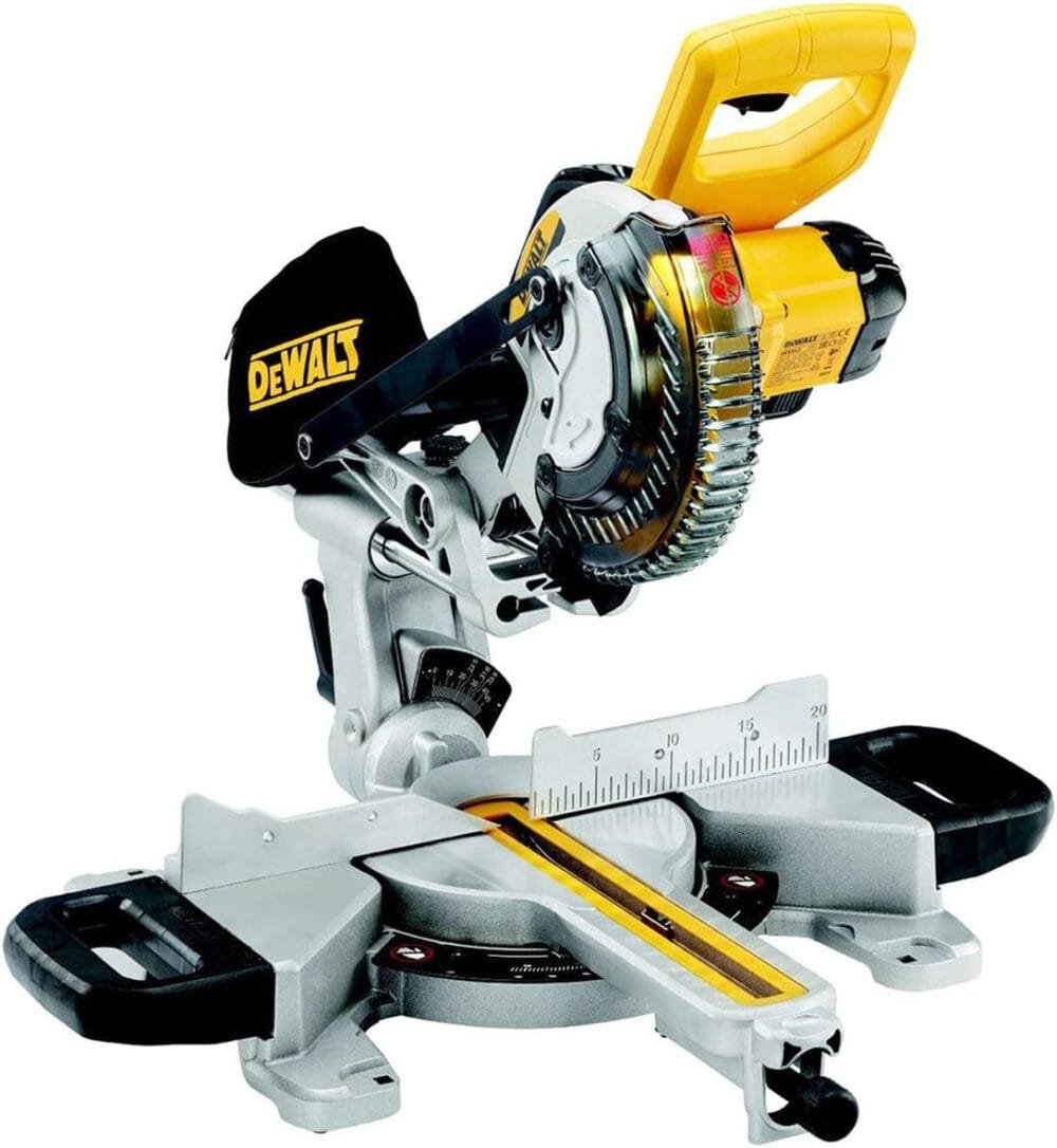 DeWalt DCS365N 18V 184mm Cordless Slide Mitre Saw with 1 x 5.0Ah DCB184 Battery