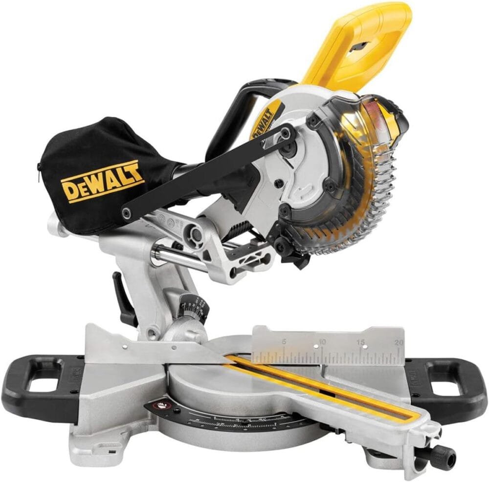 DeWalt DCS365N 18V 184mm Cordless Slide Mitre Saw with 1 x 5.0Ah DCB184 Battery