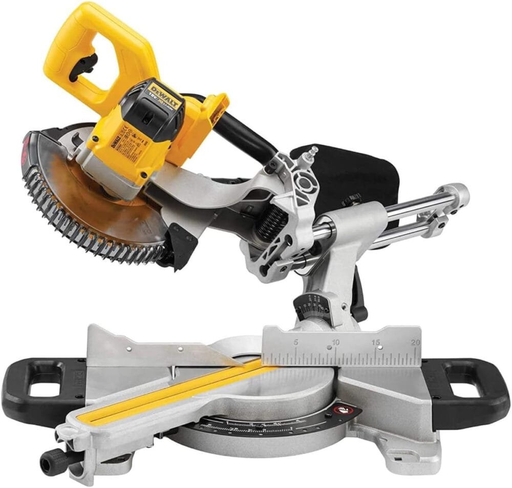 DeWalt DCS365N 18V 184mm Cordless Slide Mitre Saw with 1 x 5.0Ah DCB184 Battery