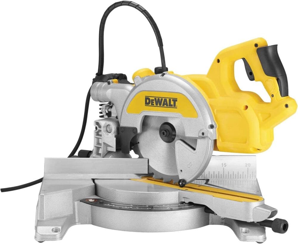 DeWalt DEWDWS777 216 mm 1600 W 240 VXPS Crosscut Mitre Saw - Yellow