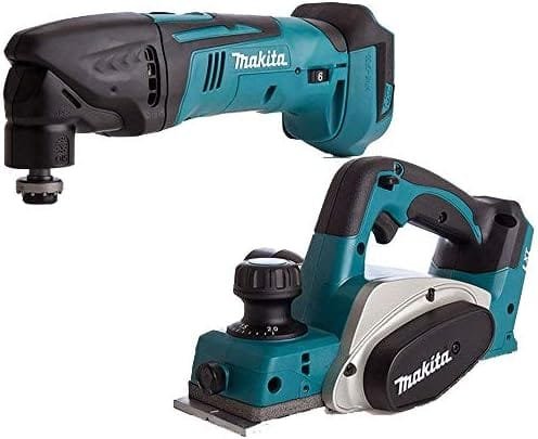 Makita DTM50Z 18V LXT Cordless Multi Tool with Makita DKP180Z 82mm Planer