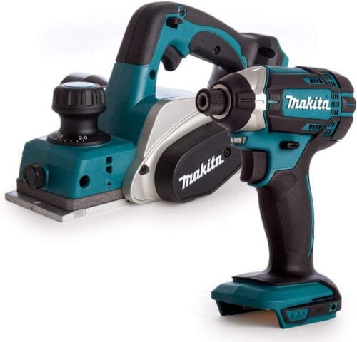 Makita DKP180Z LXT 18V Li-Ion 82mm Planer Body with DTD152Z Impact Driver