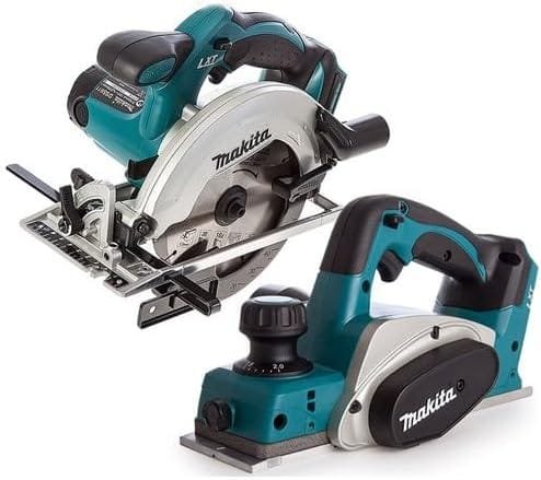 Makita DSS611Z 18V LXT Cordless Circular Saw with Makita DKP180Z 82mm Planer