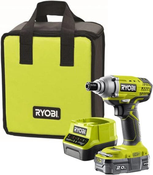 Ryobi R18IDP-120S 18V ONE+ Cordless Impact Driver Starter Kit (1 x 2.0Ah)