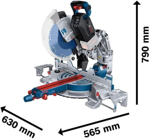Bosch Professional BITURBO GCM 18V-305 GDC Cordless mitre Saw (incl. Saw Blade, connectivity Module, dust Bag, excl. Rechargeable Batteries and Charger