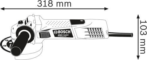 Bosch Professional Angle Grinder GWS 7-115 (110V, 720 W, disc Diameter 115 mm