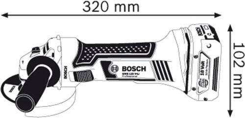 Bosch Professional 18V System GWS 18-125 V-LI Cordless Angle Grinder