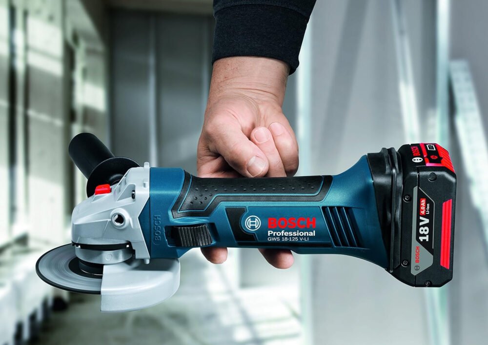 Bosch Professional 18V System GWS 18-125 V-LI Cordless Angle Grinder