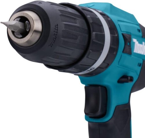 Makita HP488DWAX4 18V G-Series Combi Drill Complete with 1 x 2.0 Ah Battery, Charger and 74 Piece Bit Set Supplied in a Toolchest