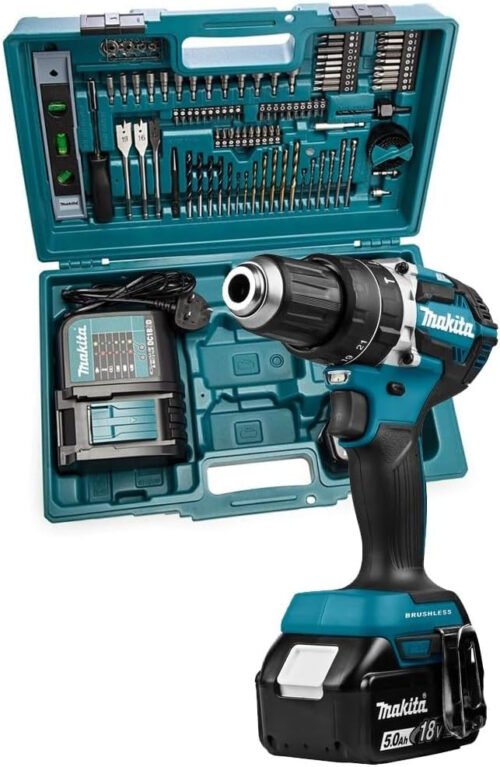 Makita DHP485STX5 18V Li-ion LXT Brushless Combi Drill Complete with 1 x 5.0 Ah Battery