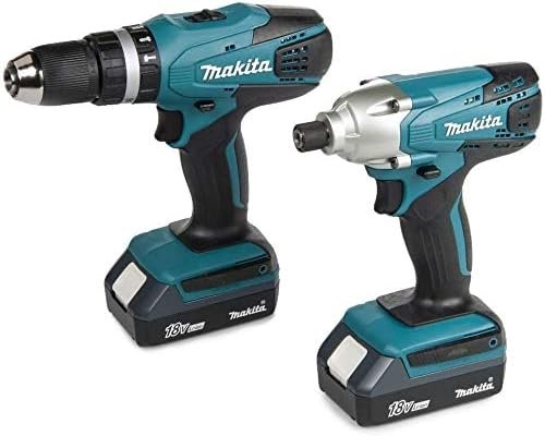 MAKITA 18V Cordless Combi Lithium Drill & Lithium Impact Driver Twin Pack