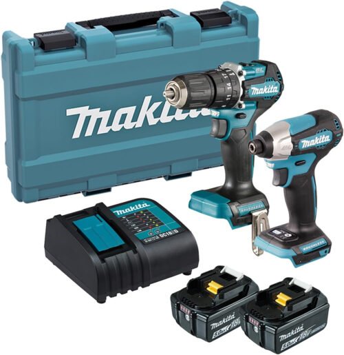 Makita DLX2414ST 18V Li-ion LXT Combo Kit Complete with 2 x 5.0 Ah Batteries and Charger