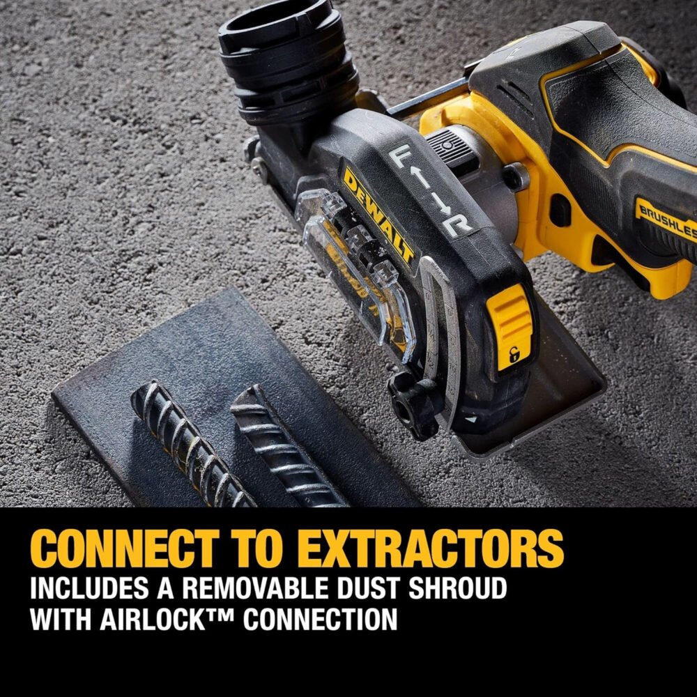 DEWALT 20V MAX Cut Off Tool, 3 in 1, Brushless, Power Through Difficult Materials, Connected LED Work Light, Bare Tool Only (DCS438B)