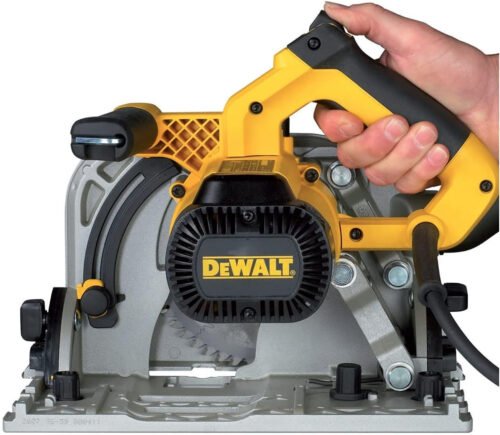 Dewalt DWS520KT 165mm Plunge Saw 1300W 240V & 1.5m Guide Rail DWS5022 - Accurate, Durable, and Perfect for Laminate Cutting, Electric Plunge Saw, Dewalt Plunge Saw