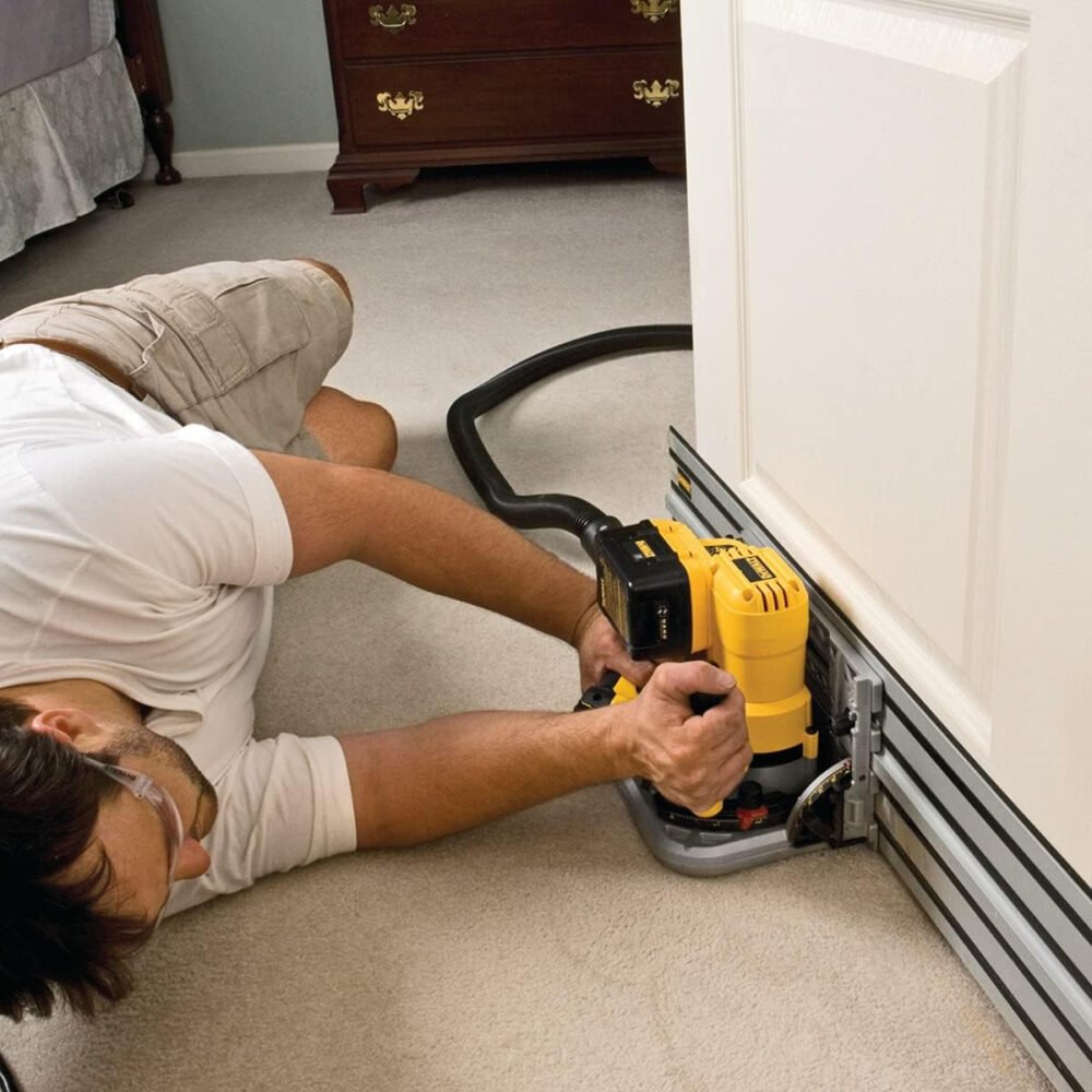 Dewalt DWS520KT 165mm Plunge Saw 1300W 240V & 1.5m Guide Rail DWS5022 - Accurate, Durable, and Perfect for Laminate Cutting, Electric Plunge Saw, Dewalt Plunge Saw