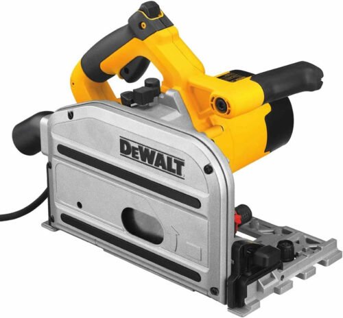 DEWALT DWS520KTL 110V Plunge Saw with 2 x 1.5m Guide Rails Connector & Bag