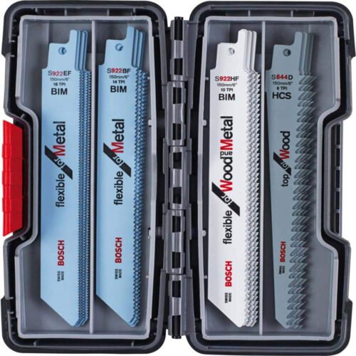 Bosch Professional 20-Piece Recip Saw Blades Tough Box for Wood and Metal Set (for Wood and Metal, Accessories for Recip Saws)