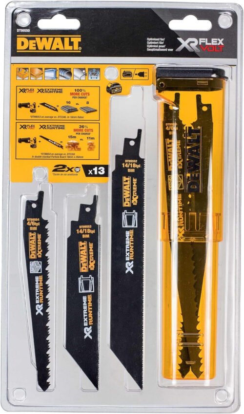 DEWALT XTREME RUNTIME 13PC RECIP BLADE SET
