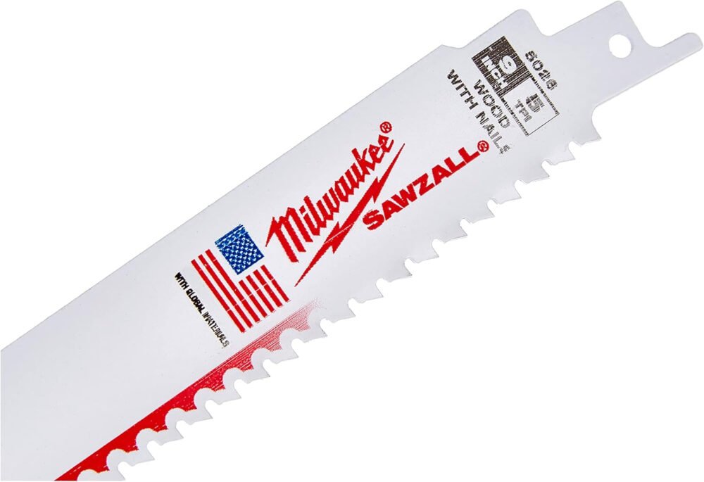 Milwaukee Super Sawzall Blade, Sable, White