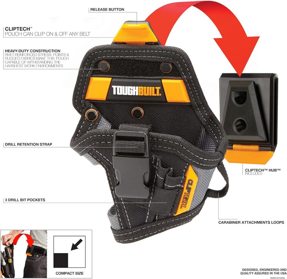 Toughbuilt Drill Holster Lithium Ion, TB-CT-20-S