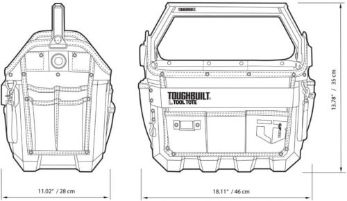 ToughBuilt TB-CT-82-16 Large Hard Body Tool Tote 400m / 16"