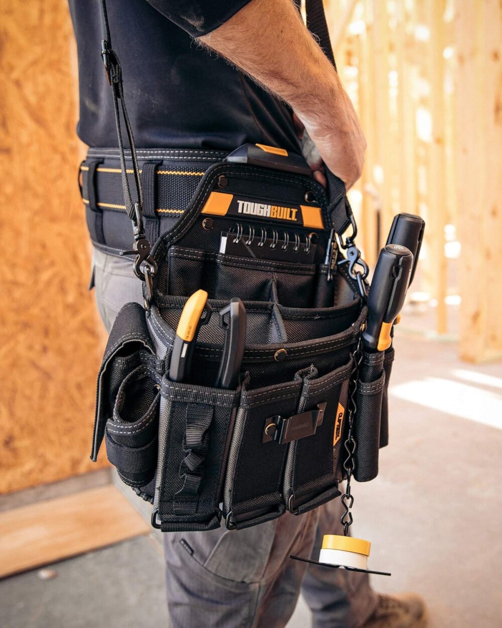 ToughBuilt Master Electrician Pouch + Shoulder Strap by,Black