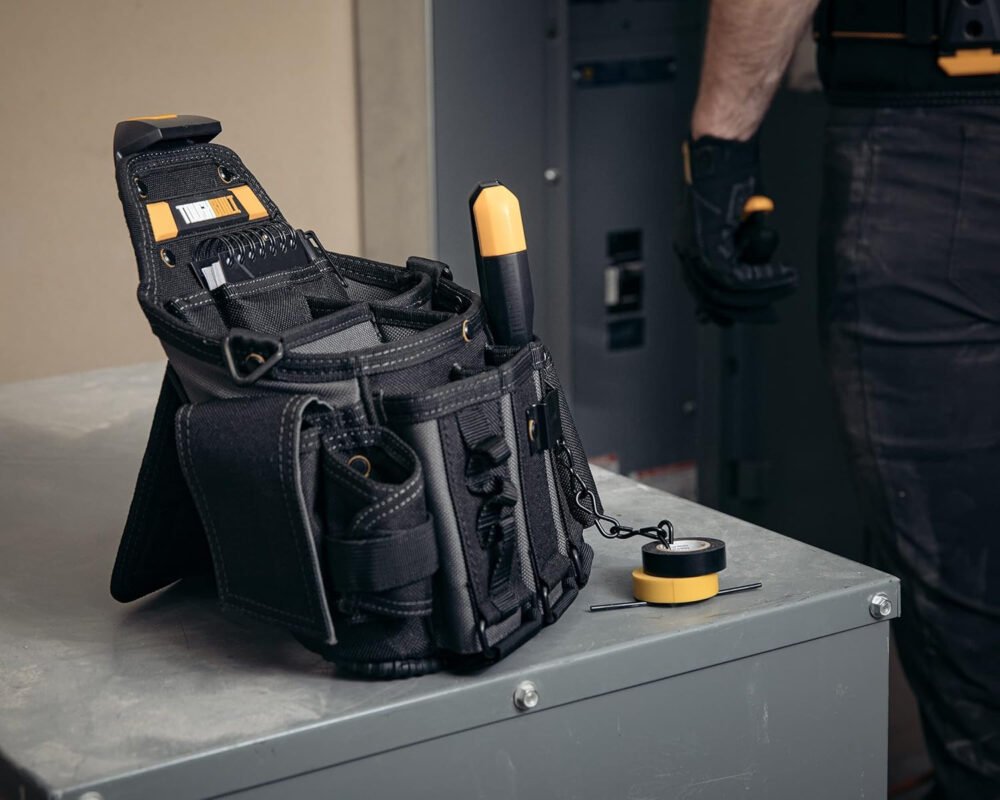 ToughBuilt Master Electrician Pouch + Shoulder Strap by,Black