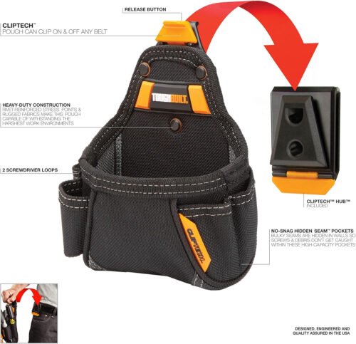 ToughBuilt CT-25 Tape Measure/All Purpose Pouch, 25.4 cm*11.4 cm*24.1 cm