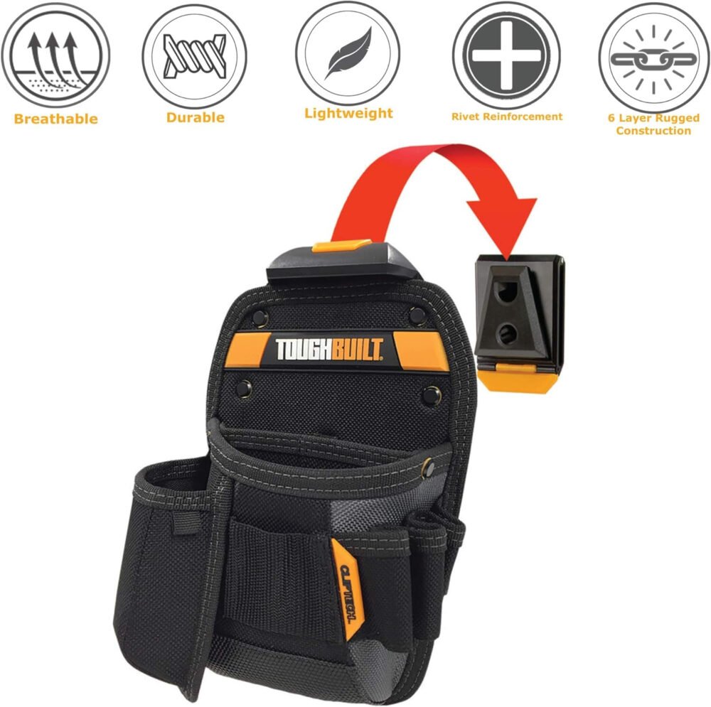 ToughBuilt TOU-CT-26 Universal Pouch/Knife Pocket, Black, One Size