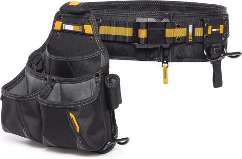 ToughBuilt - 3-piece Handyman Tool Belt Set - Heavy Duty, Durable - 2 Cliptech Pouches and padded Toolbelt