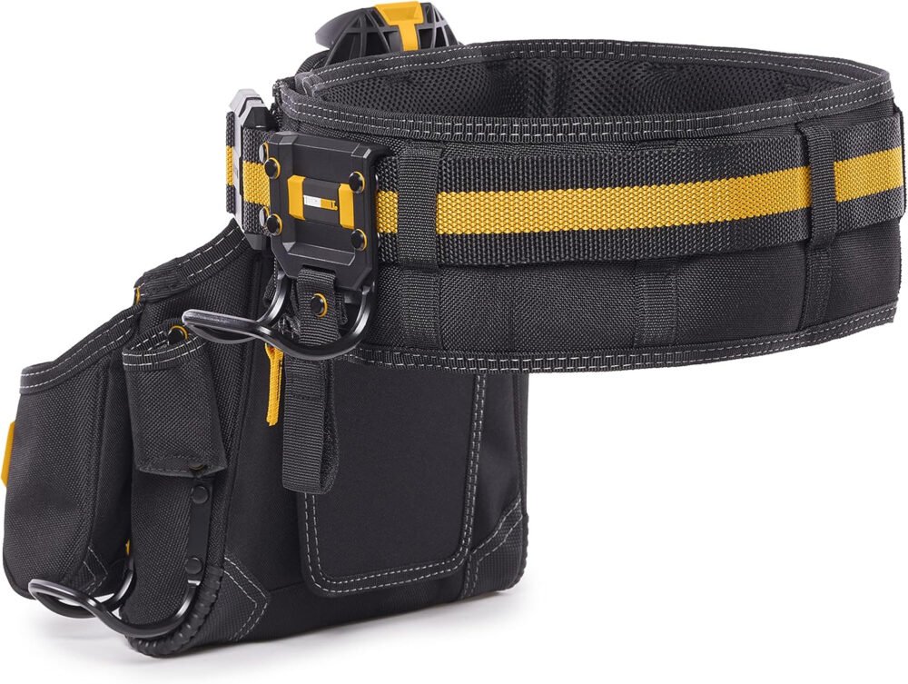 ToughBuilt - 3-piece Handyman Tool Belt Set - Heavy Duty, Durable - 2 Cliptech Pouches and padded Toolbelt
