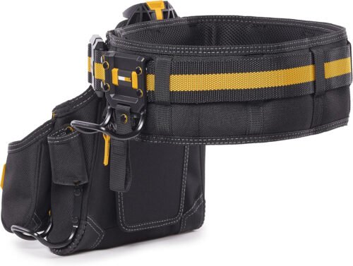 ToughBuilt - 3-piece Handyman Tool Belt Set - Heavy Duty, Durable - 2 Cliptech Pouches and padded Toolbelt