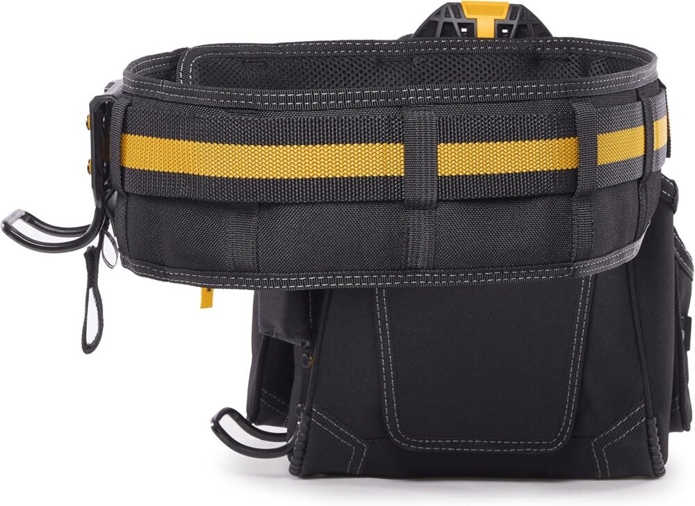 ToughBuilt - 3-piece Handyman Tool Belt Set - Heavy Duty, Durable - 2 Cliptech Pouches and padded Toolbelt