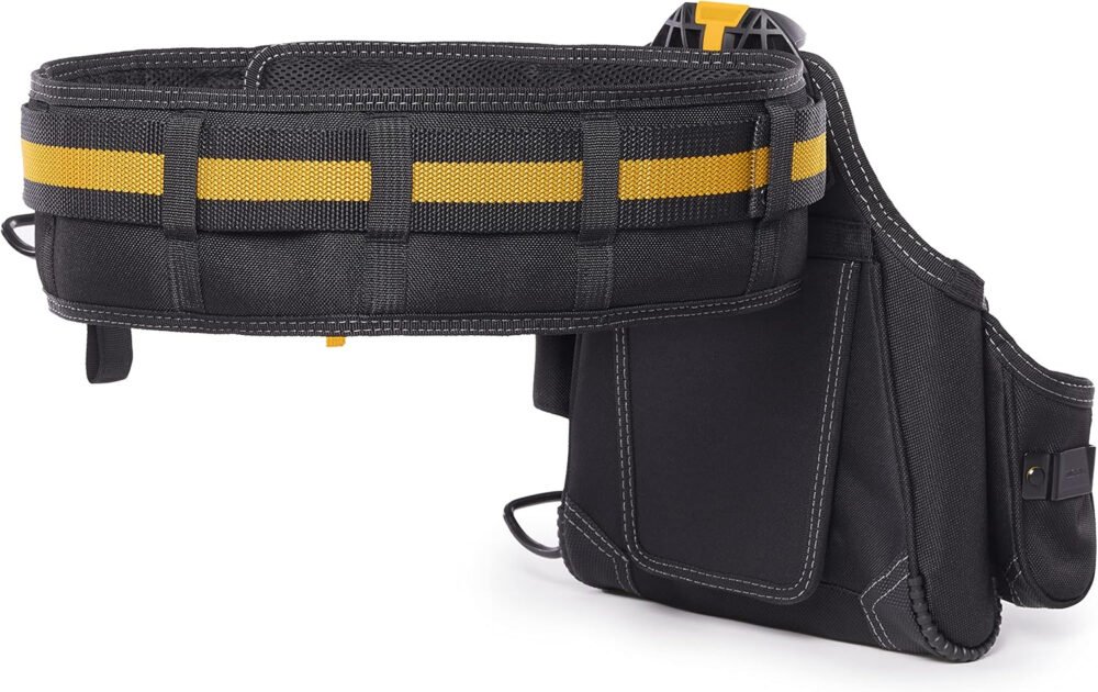 ToughBuilt - 3-piece Handyman Tool Belt Set - Heavy Duty, Durable - 2 Cliptech Pouches and padded Toolbelt
