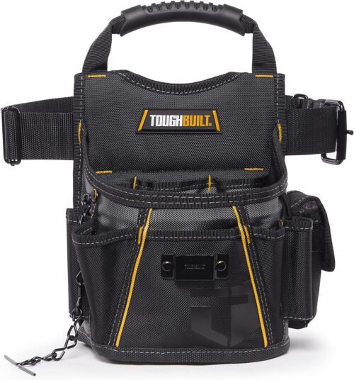 ToughBuilt - 3-piece Handyman Tool Belt Set - Heavy Duty, Durable - 2 Cliptech Pouches and padded Toolbelt
