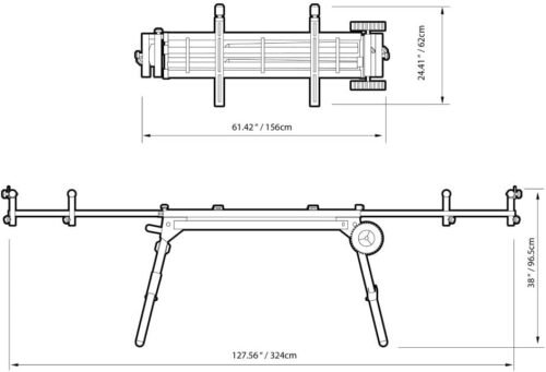 ToughBuilt Universal Mitre Saw Stand 124in