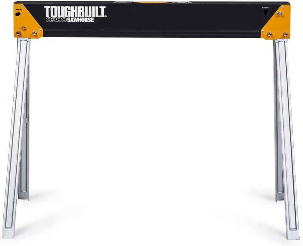 ToughBuilt - Folding Sawhorse/Jobsite Table - Sturdy, Durable, Lightweight, Heavy-Duty
