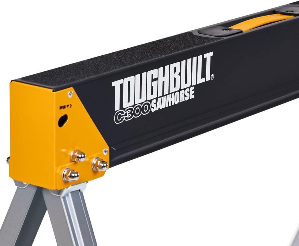 ToughBuilt - Folding Sawhorse/Jobsite Table - Sturdy, Durable, Lightweight, Heavy-Duty