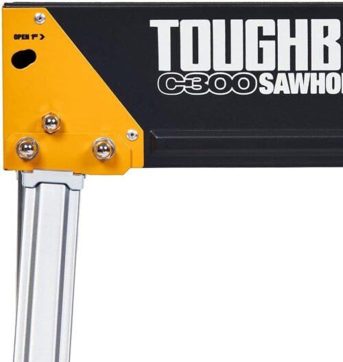 ToughBuilt - Folding Sawhorse/Jobsite Table - Sturdy, Durable, Lightweight, Heavy-Duty
