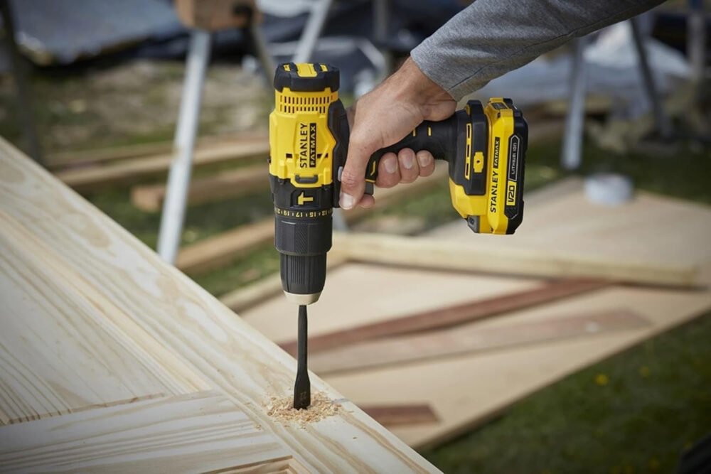STANLEY FATMAX SFMCK469M2-QW Combination Kit V20 18 V Consisting of Hammer Drill, Hand Circular Saw, Angle Grinder, Impact Driver, Charger and 2 x 4.0Ah Batteries