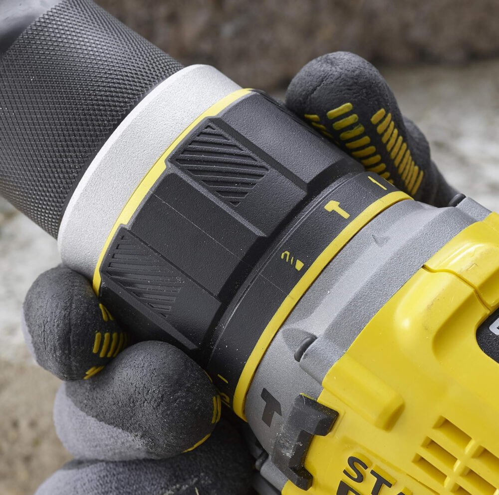 Stanley Hammer Drill BRUSHLESS V20 18V 80Nm with 2 Li-Ion 2Ah Batteries