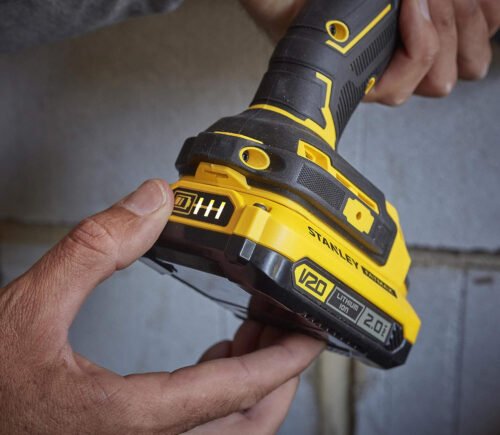 Stanley Hammer Drill BRUSHLESS V20 18V 80Nm with 2 Li-Ion 2Ah Batteries